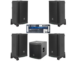 Акустична система 4 колонки JBL PRX915 з сабвуфером + мікшер